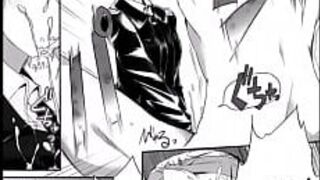 Сексуальная аниме-девушка бьет парня по яйцам, пока он не теряет сознание - порно видео